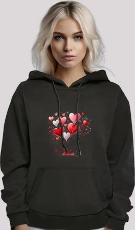 F4NT4STIC Kapuzenpullover "Herzbaum Be Mine", Premium Qualität