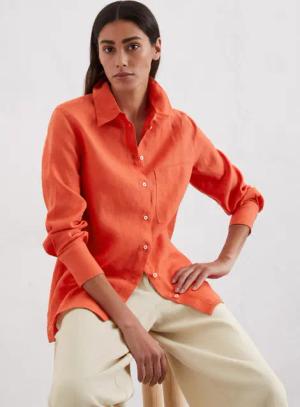 Leinenbluse regular
