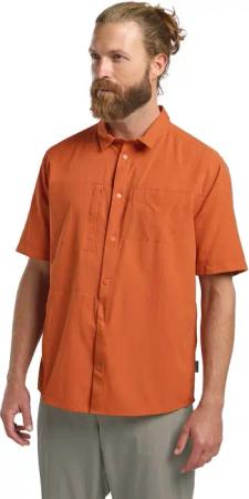 Jack Wolfskin Sierra Canyon SS Shirt Men Kurzarm Hemd mit Sonnenschutz Herren S brown burnt orange