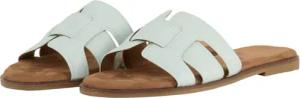 TOM TAILOR Damen Flache Sandalen mit weicher Sohle, blau, Uni, Gr. 38