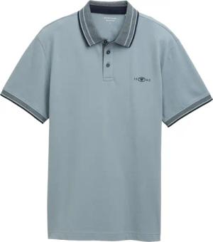 TOM TAILOR Herren Piqué Poloshirt mit Stretch, grün, Uni, Gr. S
