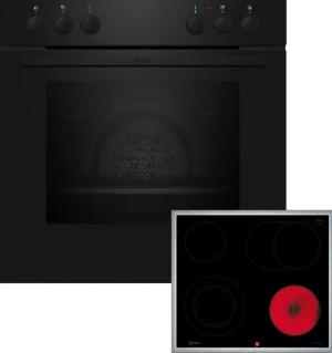 NEFF Elektro-Herd-Set N 30 E1DCA0AK3, mit Auszug nachrüstbar, Gleichmäßiges Garen