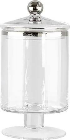 Fink Aufbewahrungsdose BELINDA - Vorratsglas klar D.16,50cm - elegante Vorratsdose mit Deckel (Naschschale - Süßigkeitenschale), Bonbonglas - Aufbewahrungsdose rund - Glasbonboniere - Glas - Dose