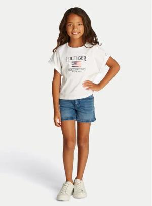 Tommy Hilfiger T-Shirt KG0KG08525 S Weiß Regular Fit