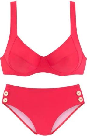 Vivance Bügel-Bikini mit goldfarbenen Zierknöpfen