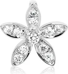 14K Weißgold Anhänger Blüte 11 Brillanten