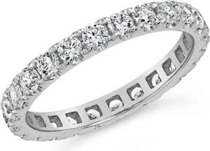 Ewigkeitsring mit Brillanten aus Weißgold oder Platin