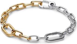 Gliederarmband für Damen, Sterlingsilber, IP Gold, ME