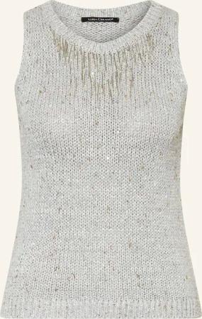 LUISA CERANO Stricktop mit Glitzergarn und Pailletten
