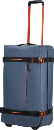 American Tourister Reisetasche mit Rollen Urban Track Duffle/Wheels M coated 84l navy/orange