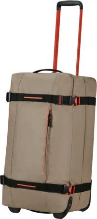 American Tourister Reisetasche mit Rollen Urban Track Duffle/Wheels M coated 84l beige/orange