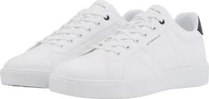 TOM TAILOR Herren Basic Sneaker aus Kunstleder, weiß, Uni, Gr. 43
