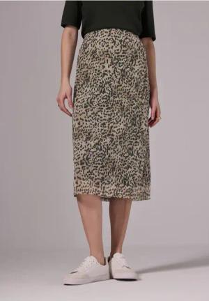 Street One Studio Frauen Leo-Mesh-Rock in Braun, Gr: 38