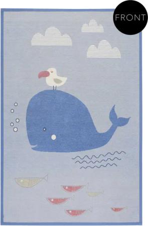Esprit Kinderteppich "Whale Buddy ESP-005", rechteckig, 10 mm Höhe, Wendeteppich, Tiermotiv oder Sternenhimmel, Kinderzimmer