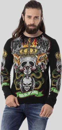 Cipo & Baxx T-Shirt "Sweatshirts", mit coolem Front-Print