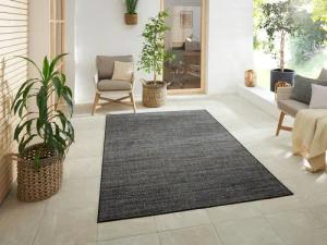 ELLE DECORATION Teppich "Mèlange Wendeteppich", rechteckig, 5 mm Höhe, Flachgewebe, In-& Outdoor, Modern, beidseitig, Balkon, Wohnzimmer