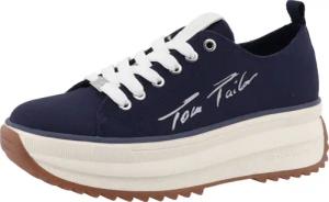 TOM TAILOR Plateausneaker, Freizeitschuh, Halbschuh, Schnürschuh mit seitlicher Logo-Signatur