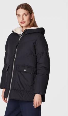 Tommy Hilfiger Winterjacke Chevron Sorona WW0WW36211 Dunkelblau Relaxed Fit