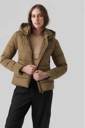 Vero Moda Winterjacke 10289837 Khakifarben Regular Fit