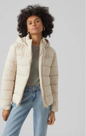 Vero Moda Winterjacke 10289837 Écru Regular Fit