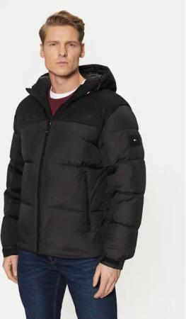 Tommy Hilfiger Winterjacke New York MW0MW32771 Schwarz Regular Fit