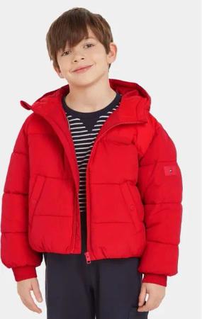 Tommy Hilfiger Winterjacke New York KG0KG07551 Rot Relaxed Fit