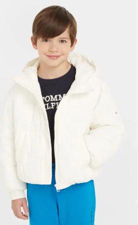 Tommy Hilfiger Winterjacke New York KG0KG07551 Weiß Relaxed Fit