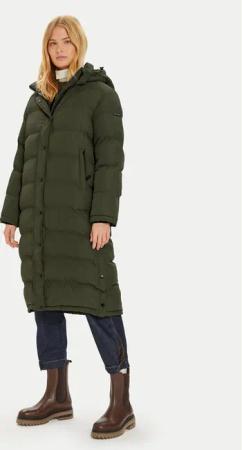 Pepe Jeans Winterjacke Bibi PL402437 Grün Loose Fit