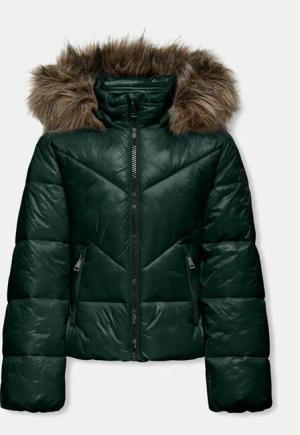 Kids ONLY Winterjacke 15324041 Grün Regular Fit