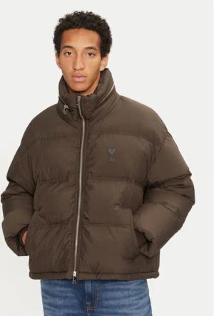 AMI PARIS Winterjacke HJK403.PA0009 Braun Regular Fit