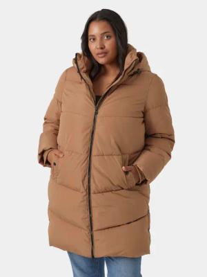 Vero Moda Curve Winterjacke 10297304 Braun Regular Fit