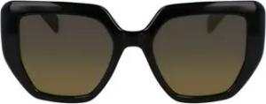 Liu Jo Sonnenbrille Damen-Sonnenbrille Schwarz: Eckige Gläser, Gelbe Tönung, 52mm Breite