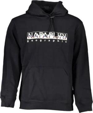 Napapijri Sweatshirt Herren-Kapuzenpullover Schwarz: Lockere Passform