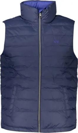 La Martina Outdoorjacke Ärmelloses Herrenhemd Blau - Leicht, mit Stickerei & Taschen