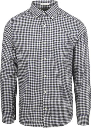 Gant Hemd Twill Gingham Navy - Größe M