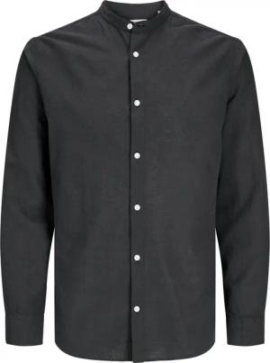 Jack & Jones Unifarbenes Hemd mit Leinen und Stehkragen