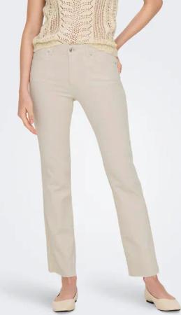 ONLY 7/8-Jeans "ONLANN-KENYA MW CR AK FLA ECRU DNM NOOS"