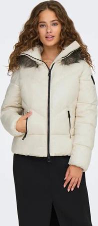 ONLY Steppjacke "ONLFEVER SHORT PUFFER LIFE CC OTW", mit Kapuze