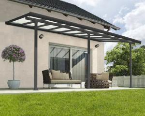 Palram - Canopia Terrassendach "Feria Alu Terrassenüberdachung", einfache DIY Montage