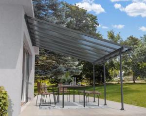 Palram - Canopia Terrassendach "Feria Alu Terrassenüberdachung", einfache DIY Montage