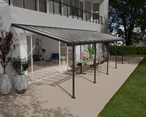 Palram - Canopia Terrassendach "Feria Alu Terrassenüberdachung", einfache DIY Montage