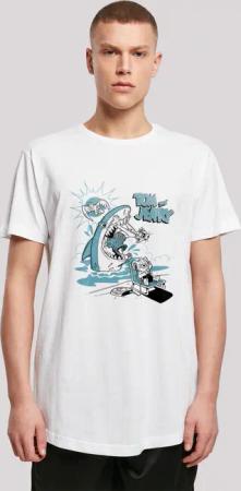 F4NT4STIC T-Shirt "Tom and Jerry TV Serie Summer Shark", Herren,Premium Merch,Lang,Longshirt,Bedruckt