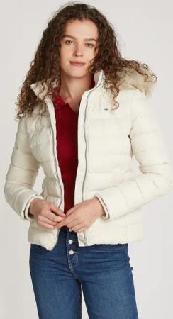 Tommy Jeans Curve Steppjacke "TJW BASIC HOODED DOWN JACKET EXT", mit Kapuze, in Großen Größen, mit Kapuze