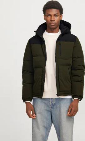 Jack & Jones Steppjacke "JJEOTTO PUFFER JACKET SN", mit Kapuze