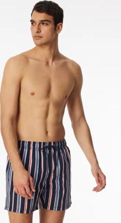 Badeshorts Webware recycelt Streifen nachtblau - Aqua 5