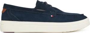 Tommy Hilfiger Halbschuhe Modern Light Hybrid Suede Boat S FM0FM05352 Dunkelblau