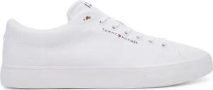 Tommy Hilfiger Sneakers aus Stoff Th Hi Vulc Low Core Canvas FM0FM05396 Weiß