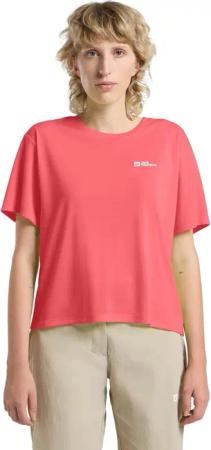 Jack Wolfskin Vonnan Crop T-Shirt Women Funktionsshirt Damen XL red sunset coral