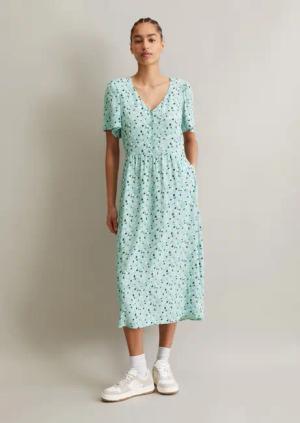 Kleid mit elastischer Taille flared