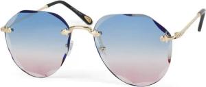 styleBREAKER Sonnenbrille Rahmenlose Piloten Sonnenbrille mit Diamant Schliff (1-St) Gradient